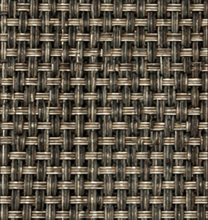 Hazelnut Infinity outdoor rug woven vinyl color swatch